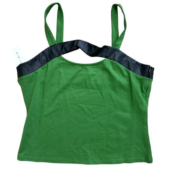 Anthropologie Green and Black Tank Top - Picture 1 of 8